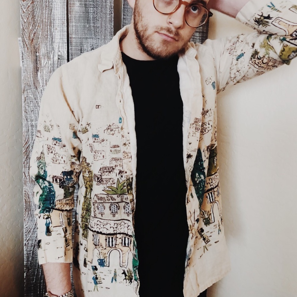 Canvas Button Up Shirt